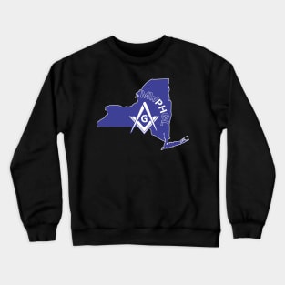 MWPHGLNY - Blue & White Crewneck Sweatshirt